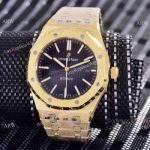 Replica Audemars Piguet Royal Oak Yellow Gold Frosted Watch 41mm